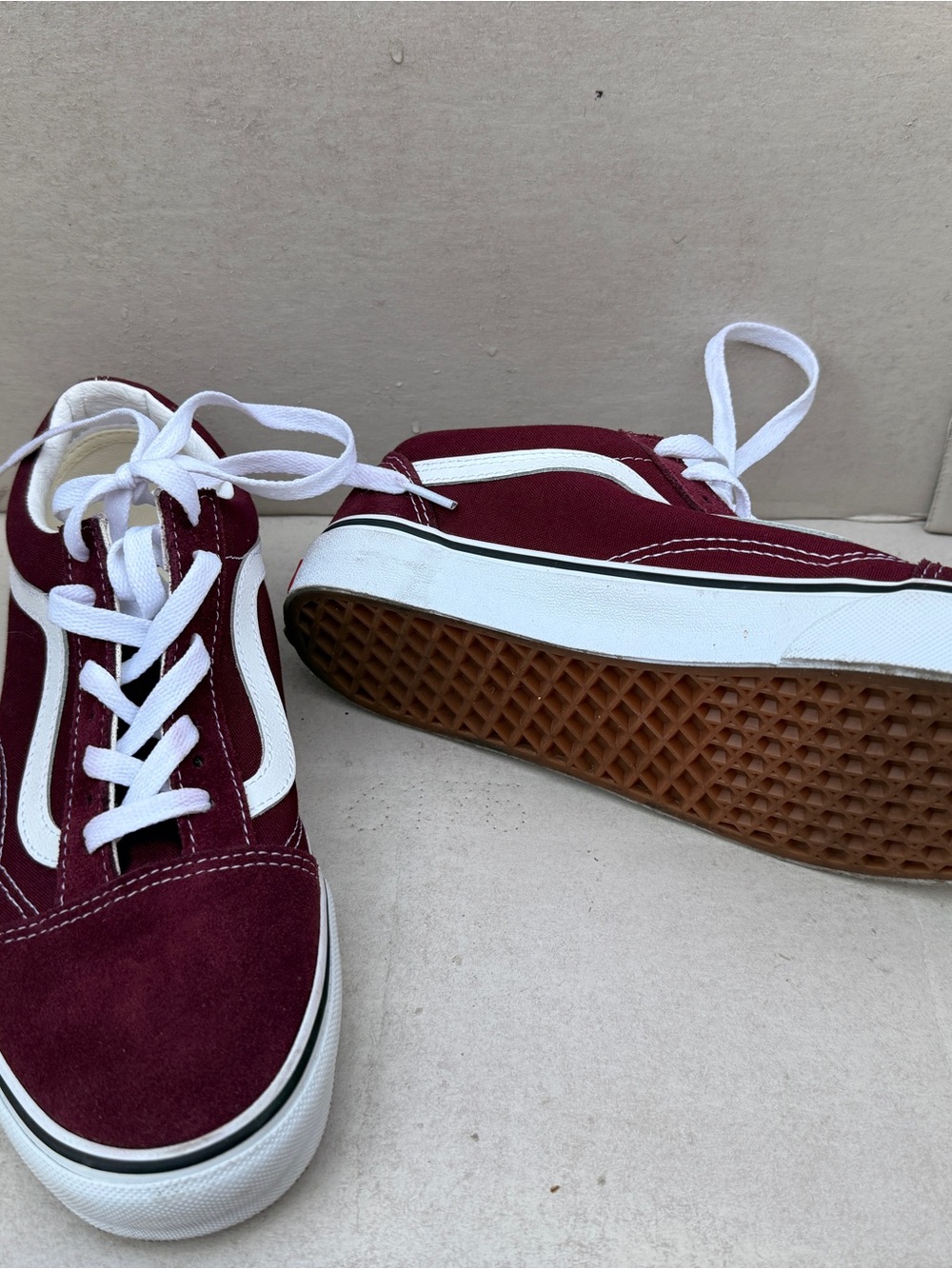 Vans Old Skool Suede Burgundy Skate Sneakers